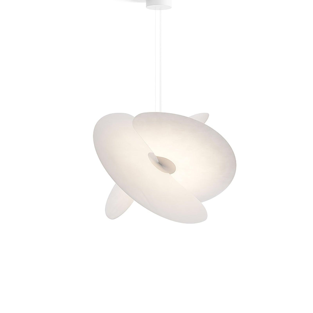Whirl moderne Pendelleuchte aus Stoff