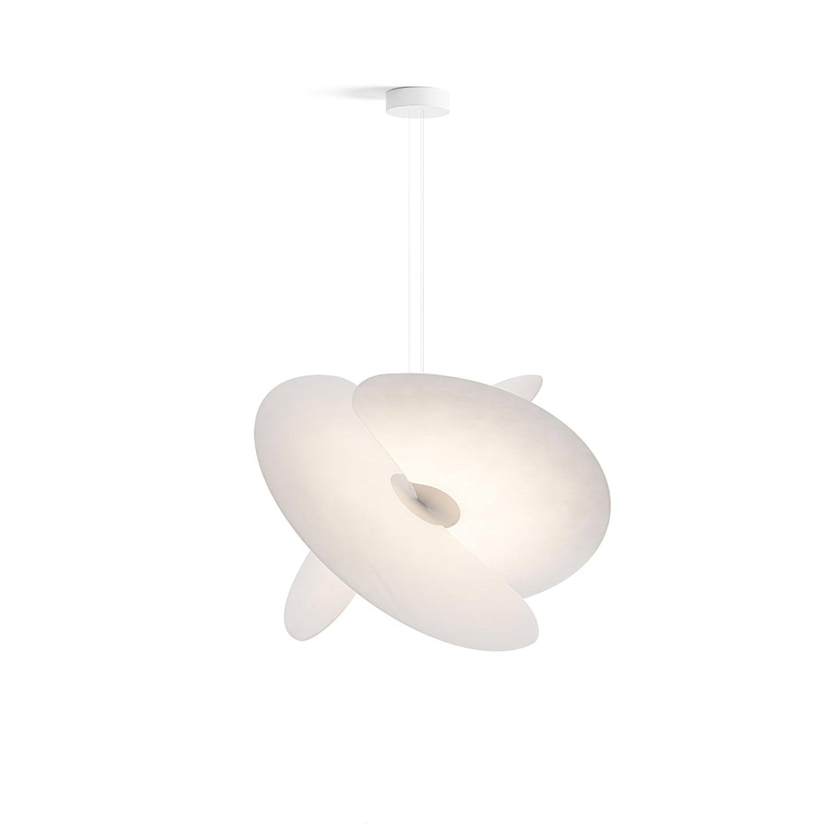 Whirl moderne Pendelleuchte aus Stoff