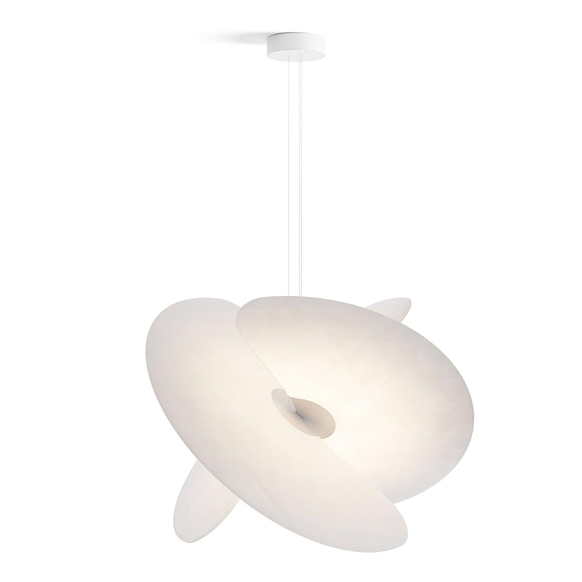 Whirl moderne Pendelleuchte aus Stoff