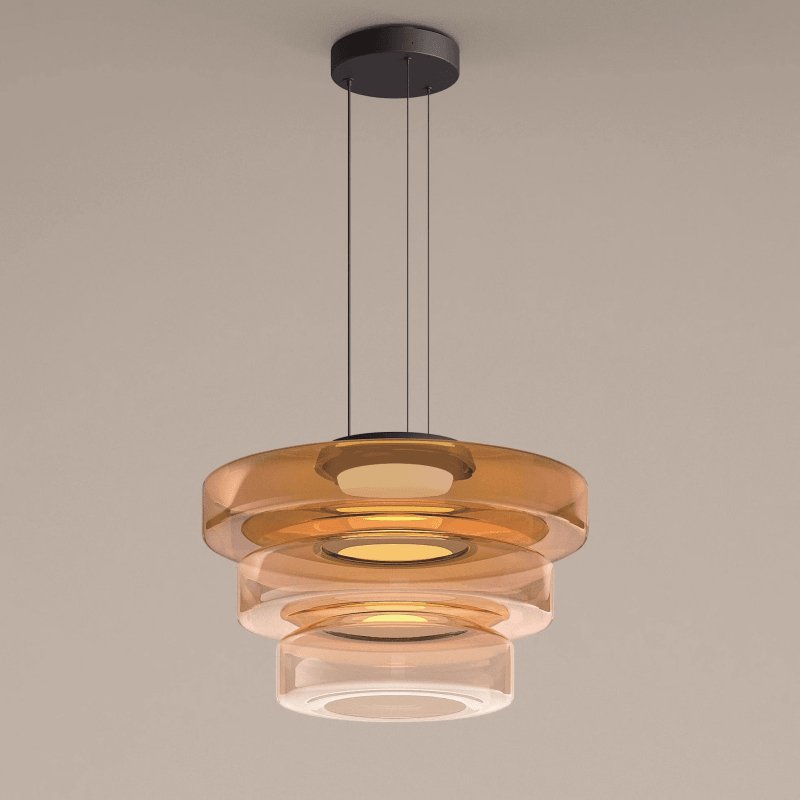 Lioralaine Pendelleuchte Glaskreise Mehrstufig
