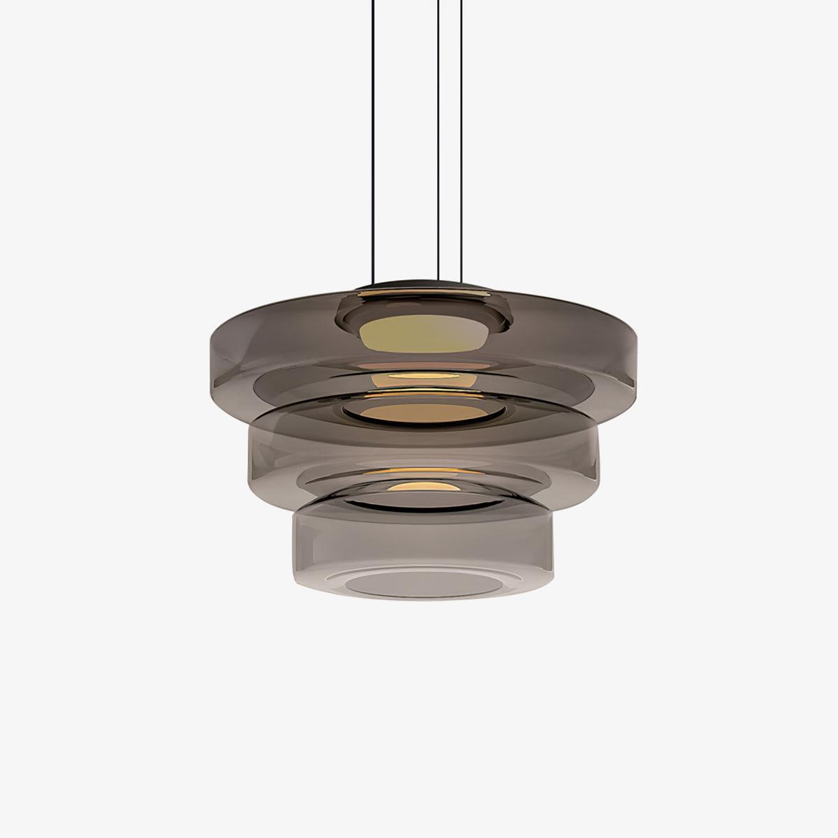 Lioralaine Pendelleuchte Glaskreise Mehrstufig