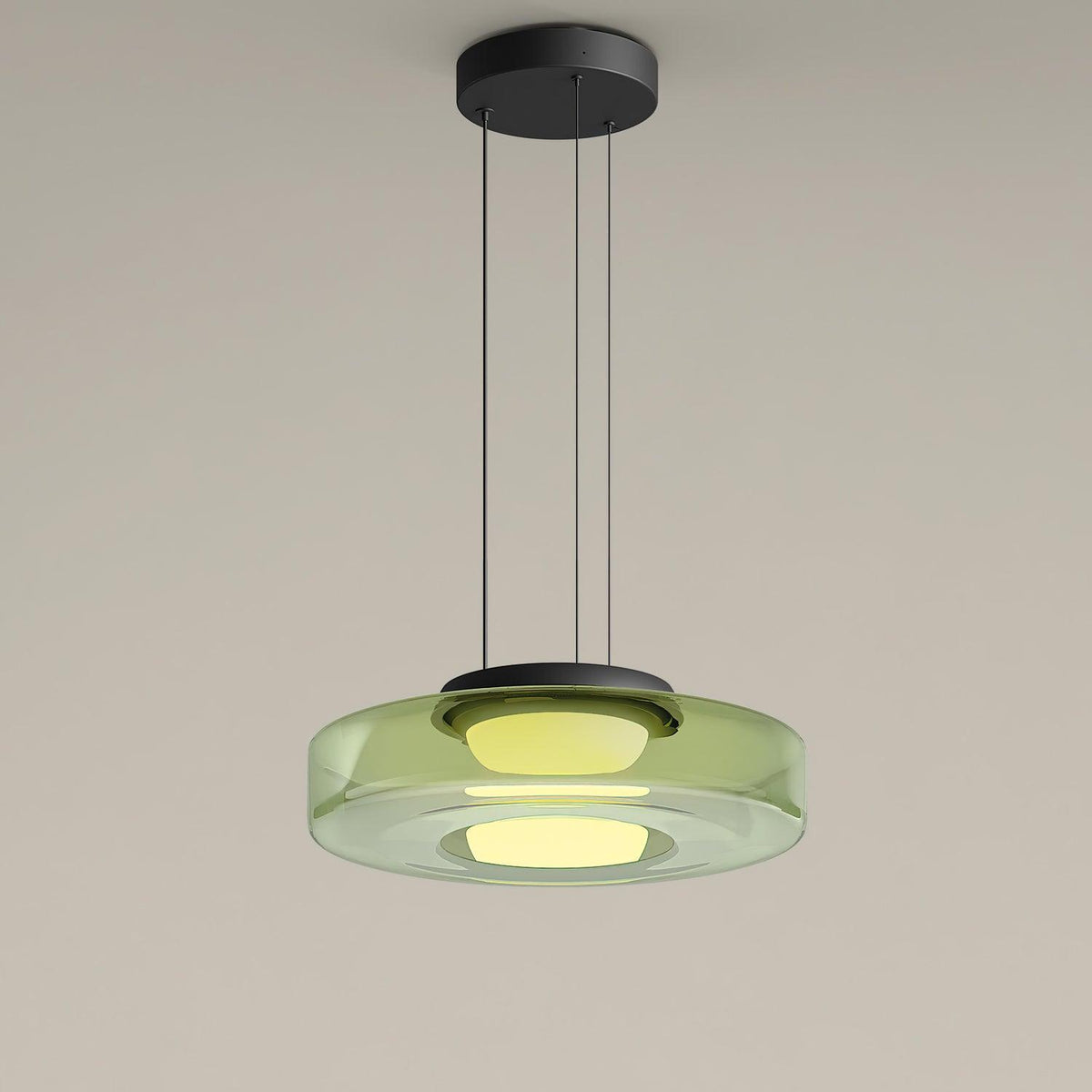 Lioralaine Pendelleuchte Glaskreise Mehrstufig