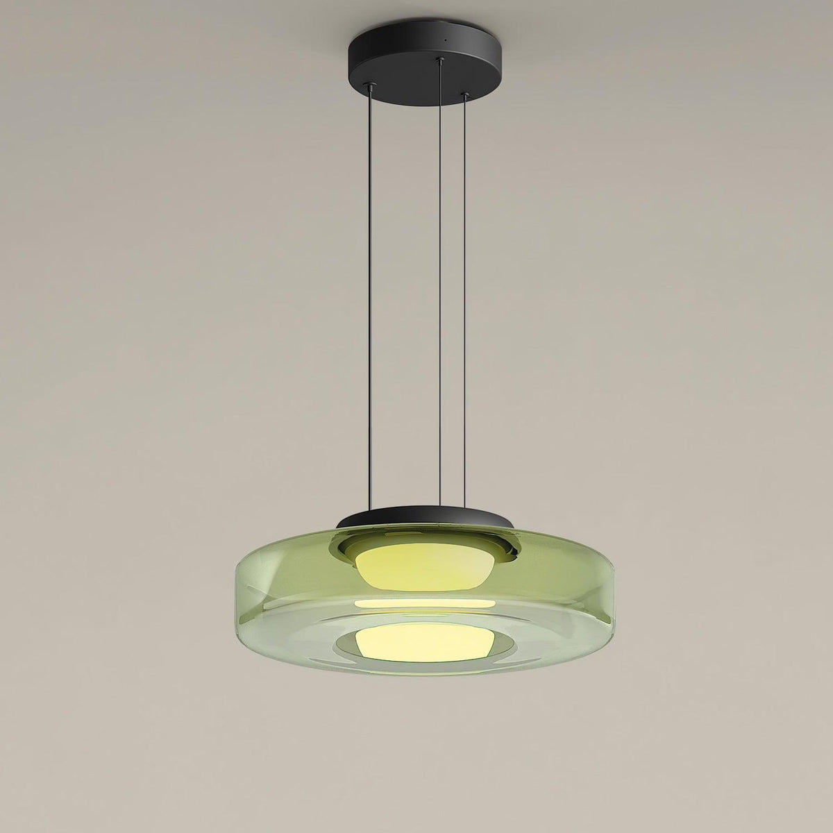 Lioralaine Pendelleuchte Glaskreise Mehrstufig