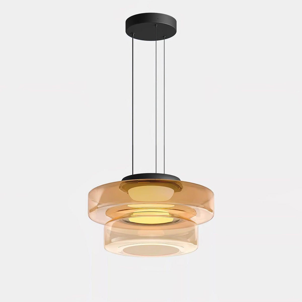 Lioralaine Pendelleuchte Glaskreise Mehrstufig
