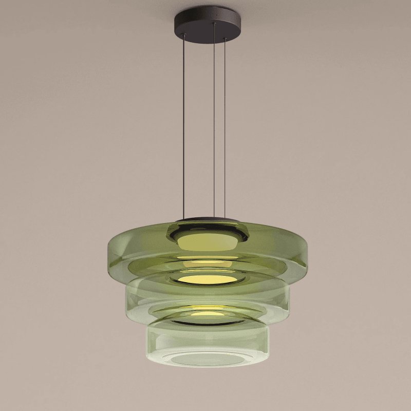 Lioralaine Pendelleuchte Glaskreise Mehrstufig