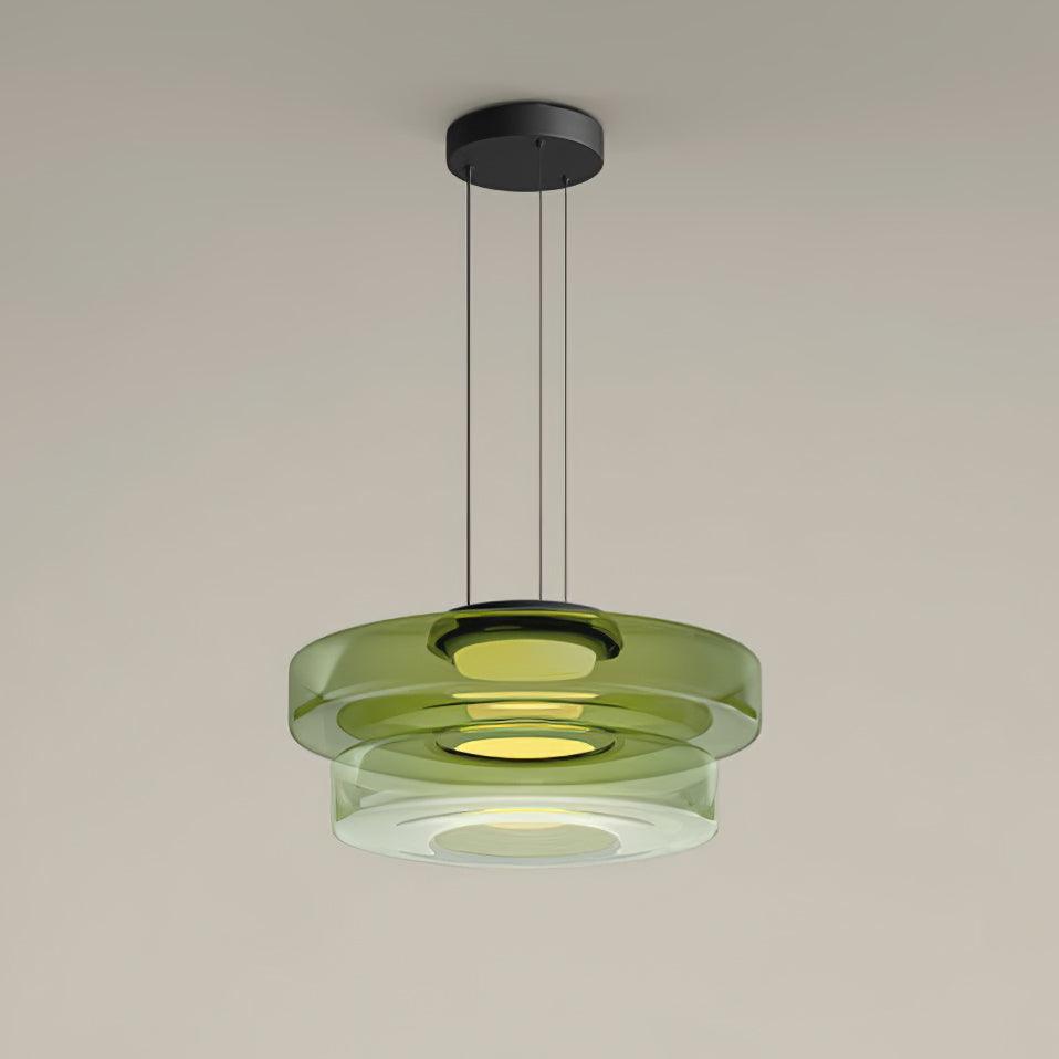 Lioralaine Pendelleuchte Glaskreise Mehrstufig