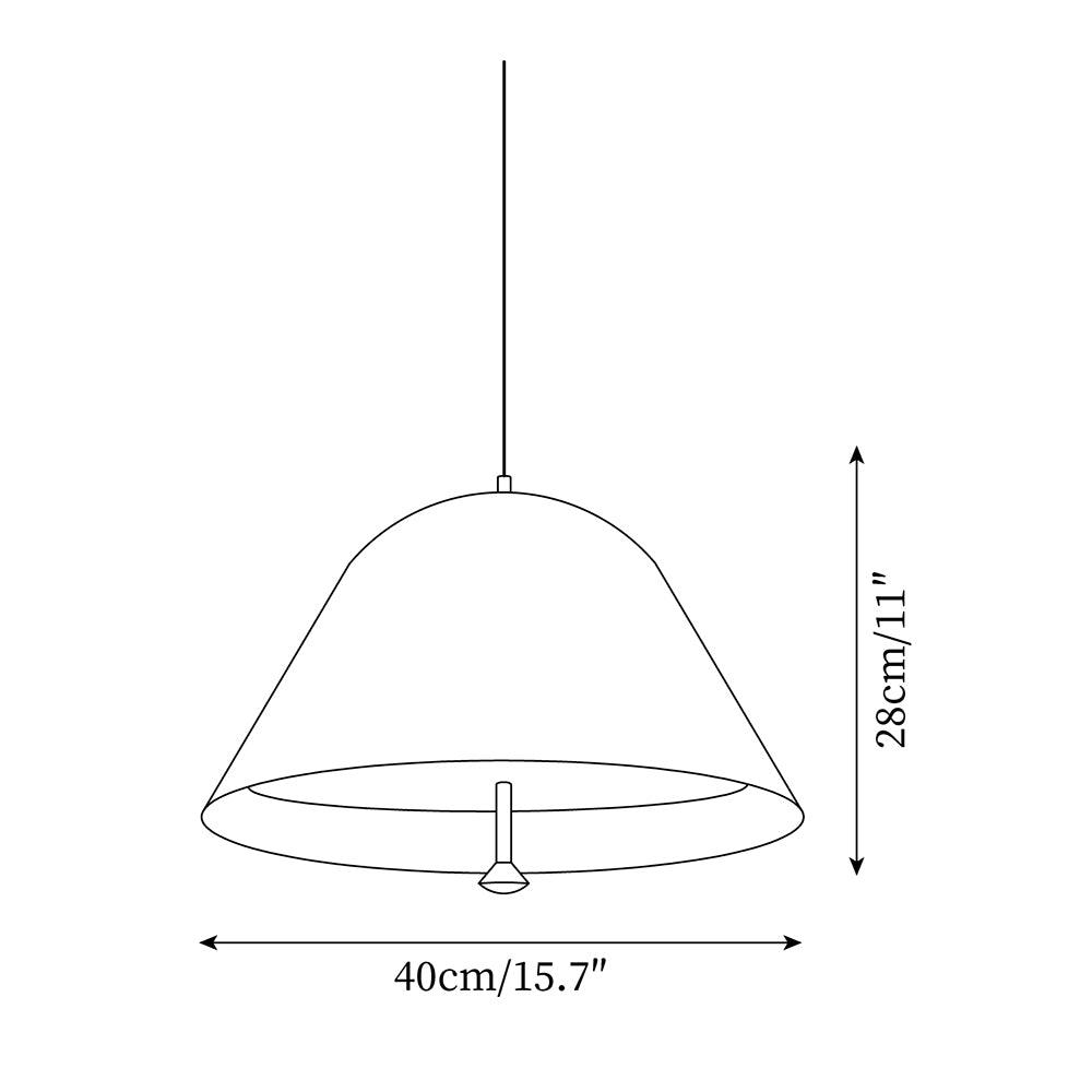 Moderne Pendelleuchte mit Metall-Lampenschirm in Grün und Weiß minimalistisch