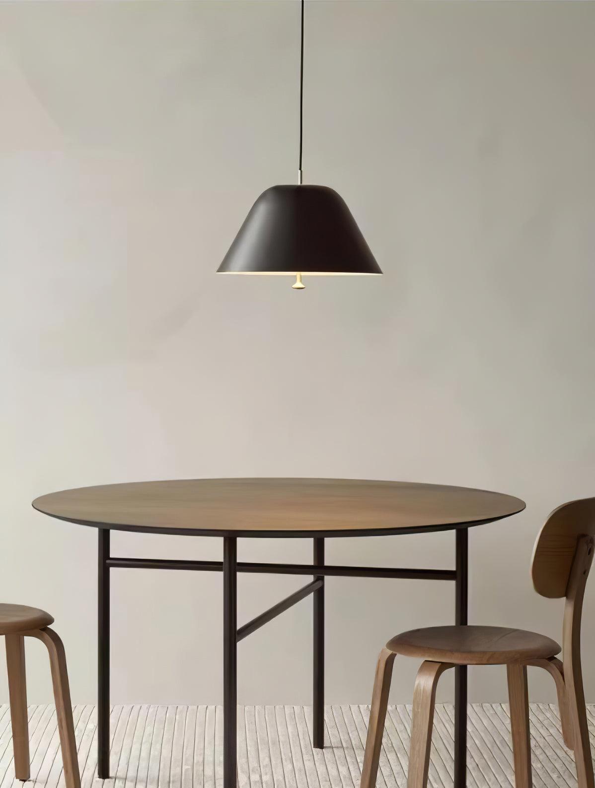 Evir Pendelleuchte Glockenform Glas Messing Minimalistisch