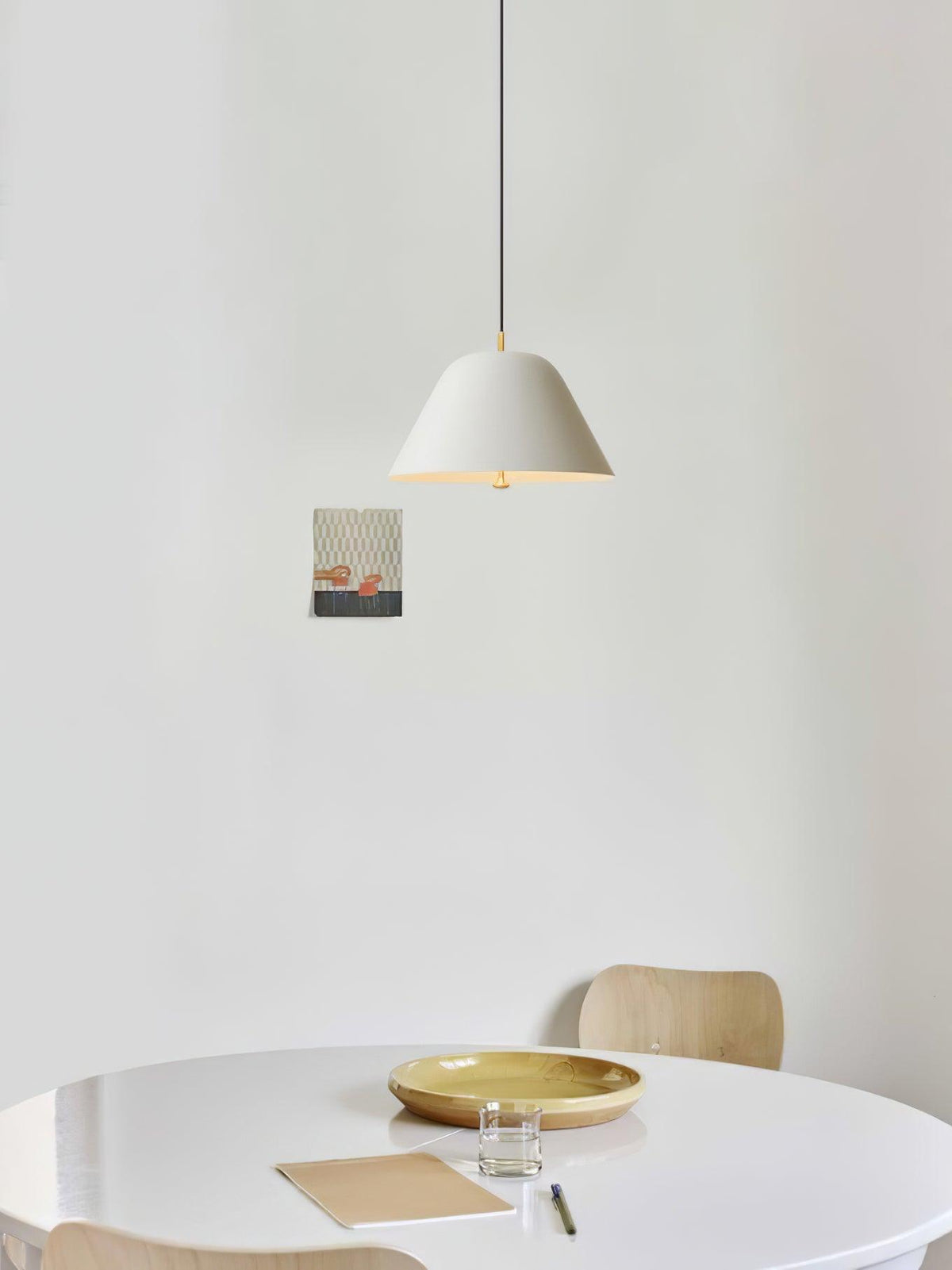 Evir Pendelleuchte Glockenform Glas Messing Minimalistisch