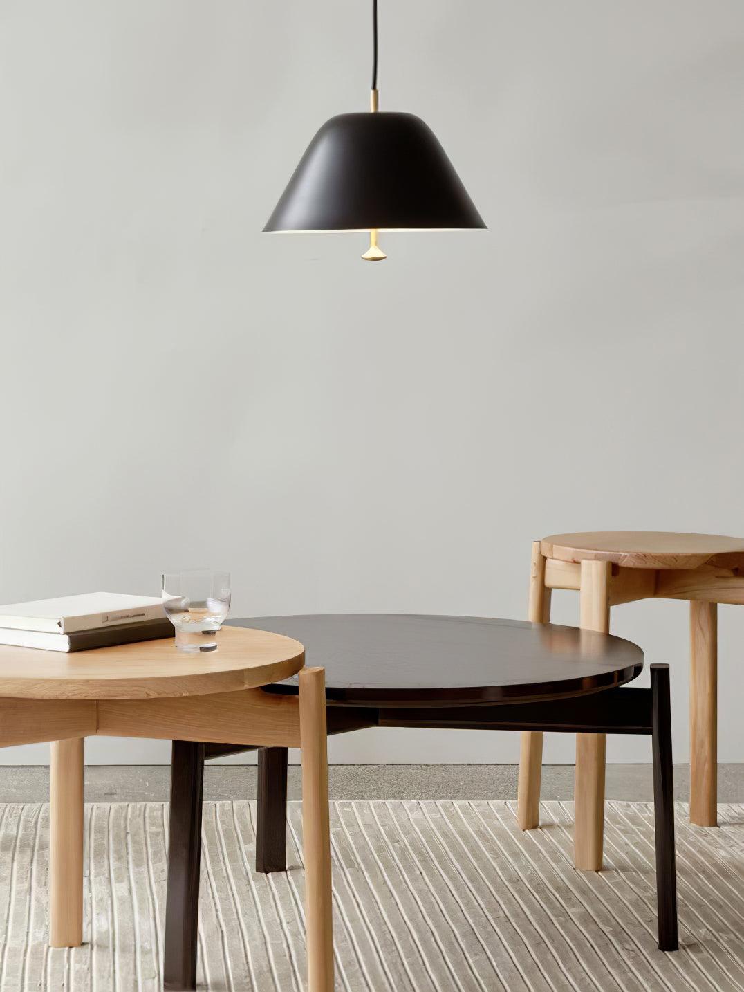 Evir Pendelleuchte Glockenform Glas Messing Minimalistisch