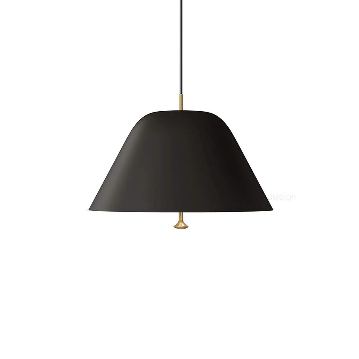 Evir Pendelleuchte Glockenform Glas Messing Minimalistisch