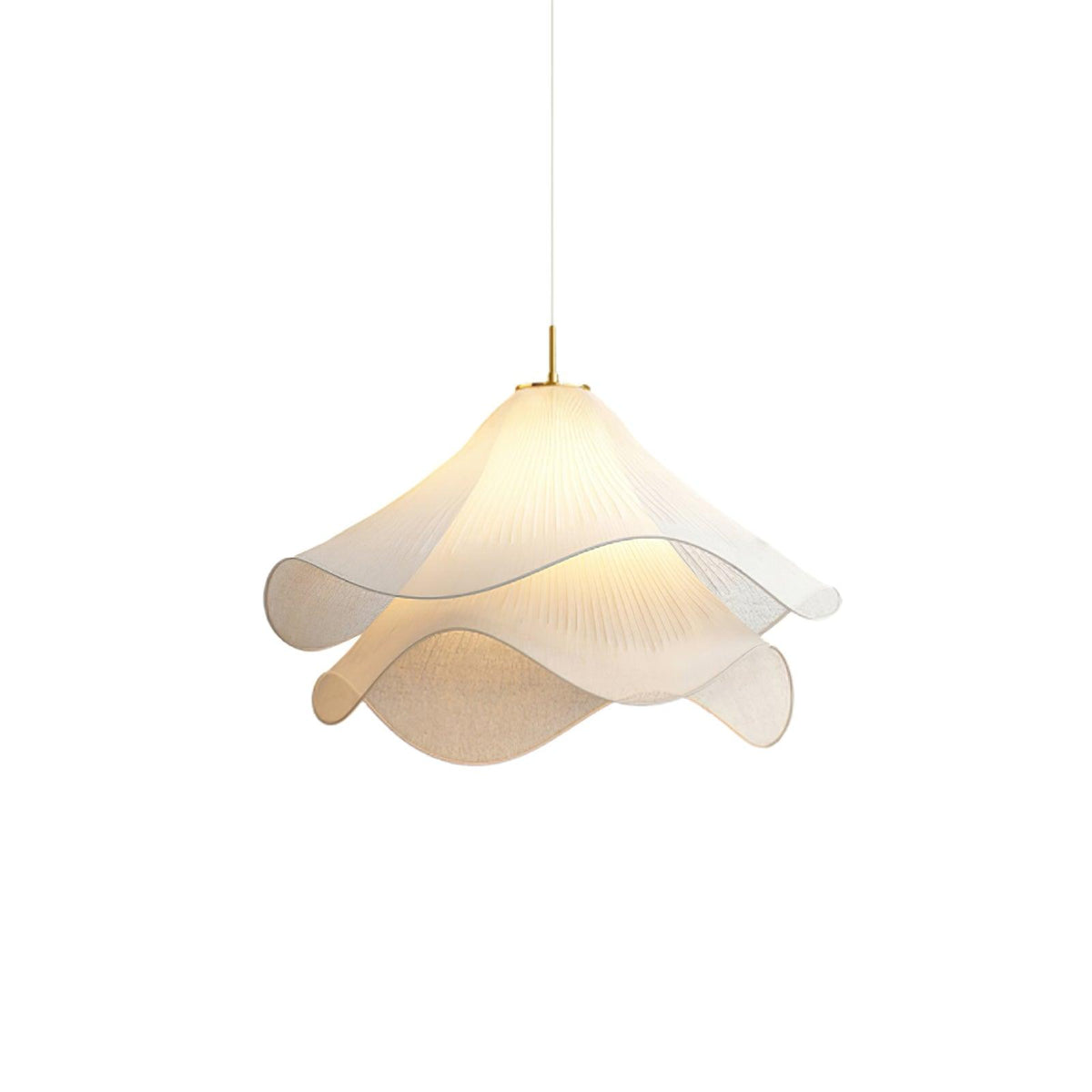 Evanel Pendelleuchte aus Stoff im künstlerischen Design