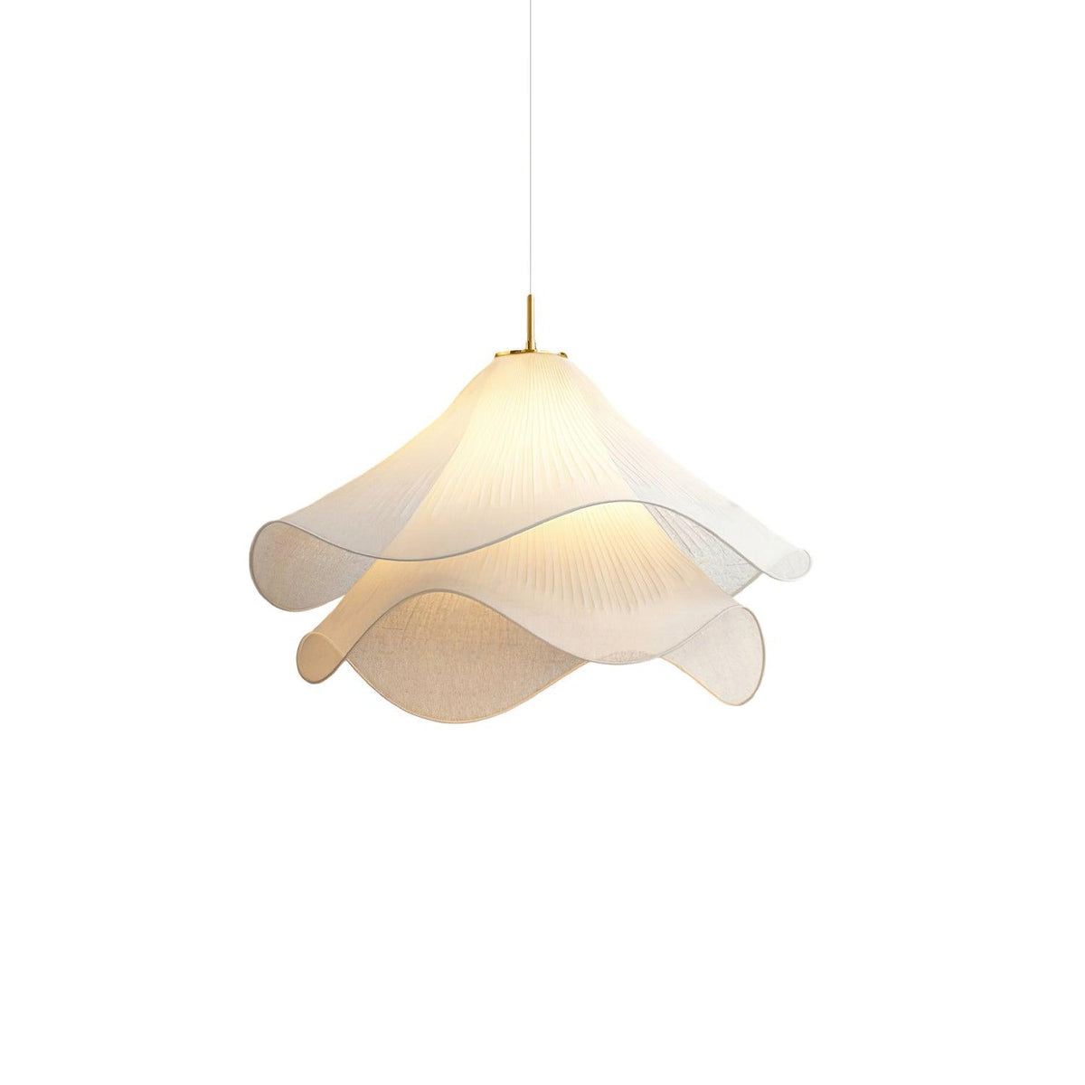 Evanel Pendelleuchte aus Stoff im künstlerischen Design