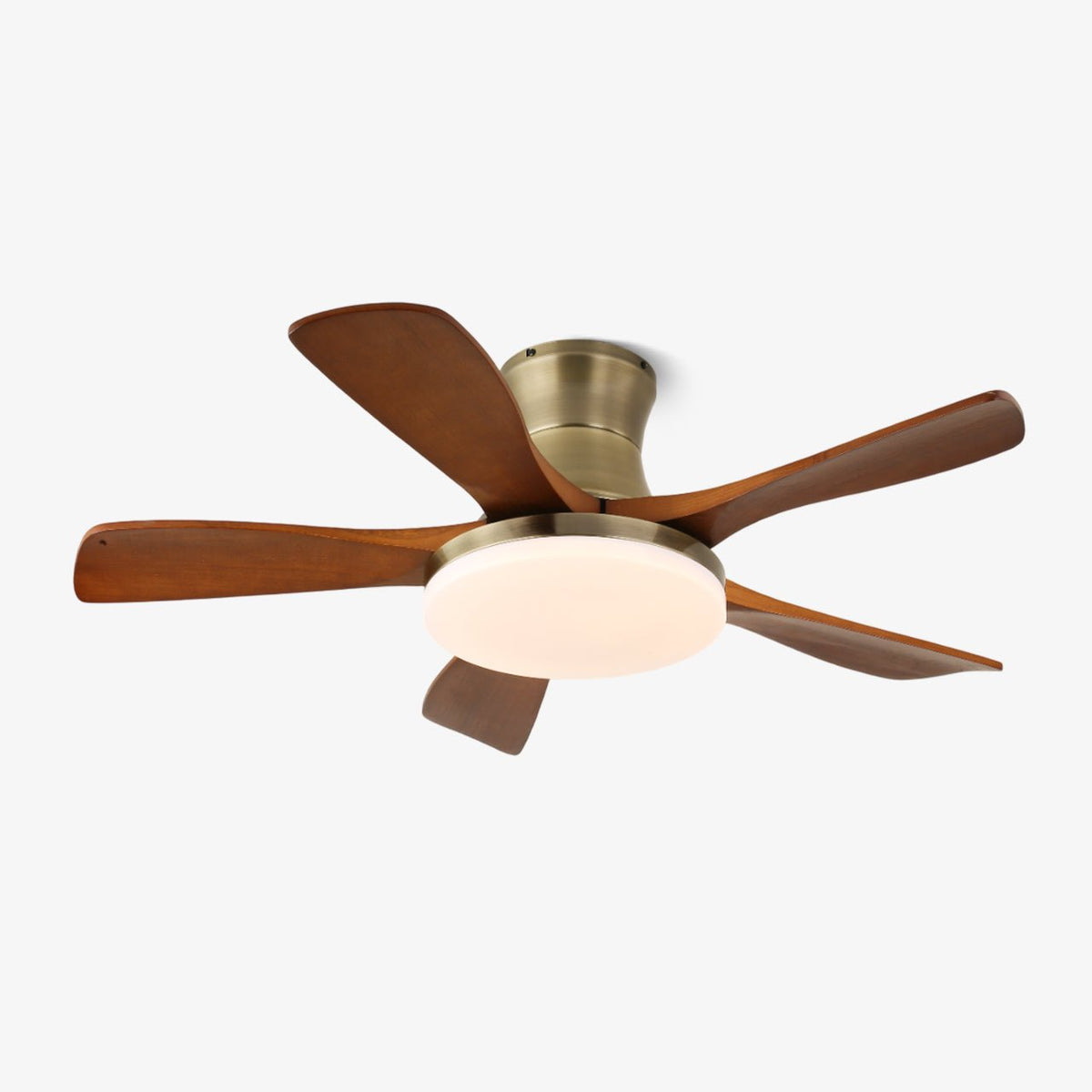 Brevo Deckenventilator mit Beleuchtung Holzblatt