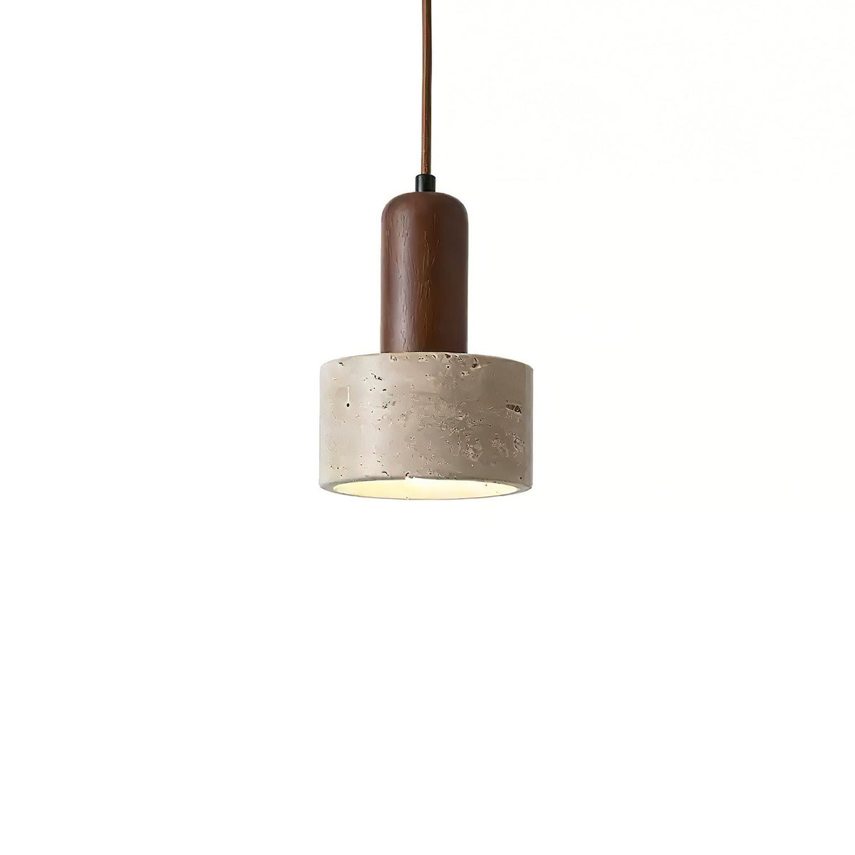 Jlynis Dual-Material Travertine Pendelleuchte