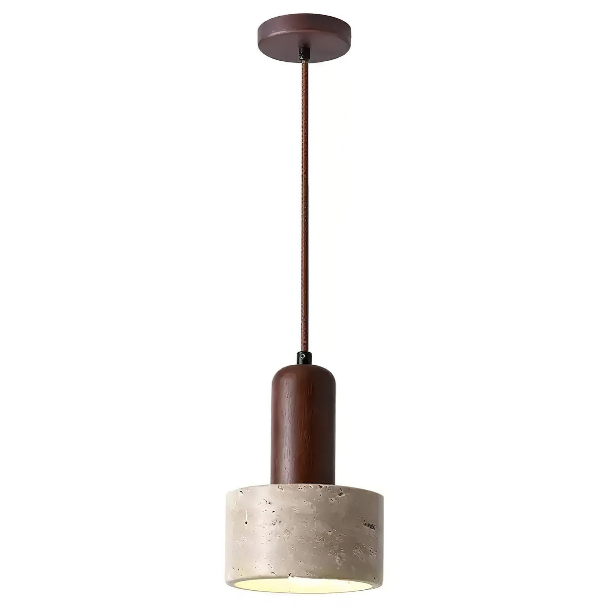 Jlynis Dual-Material Travertine Pendelleuchte
