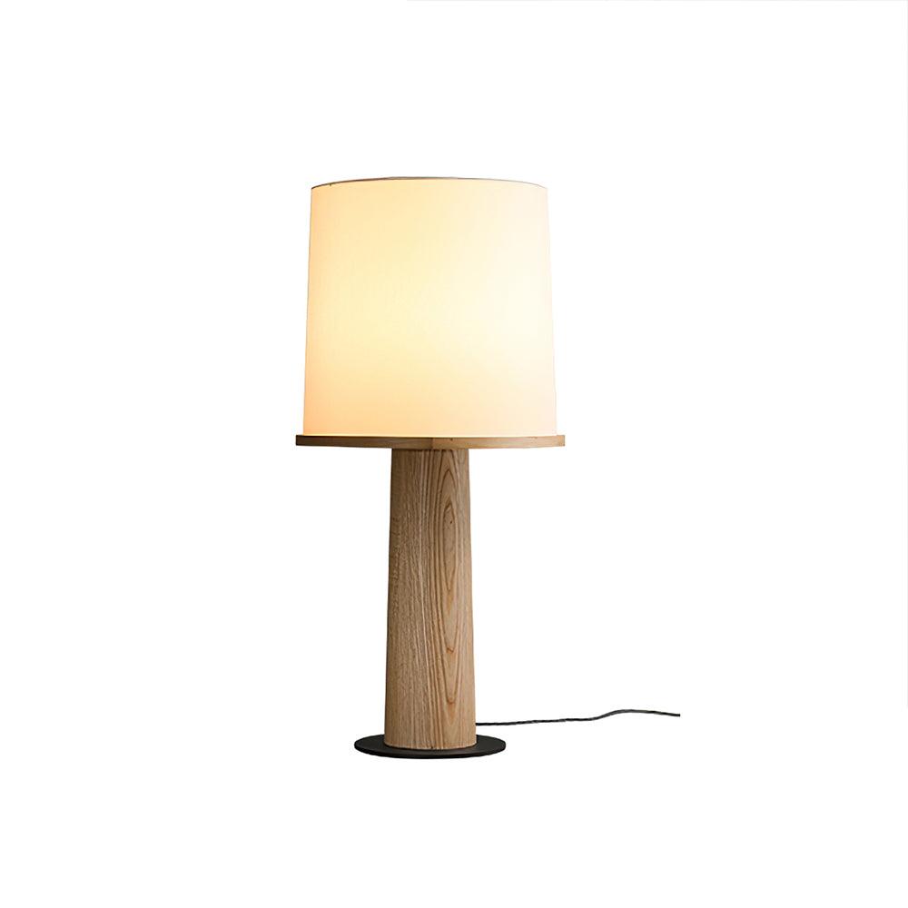Jennifer Tischleuchte aus Holz im modernen Stil