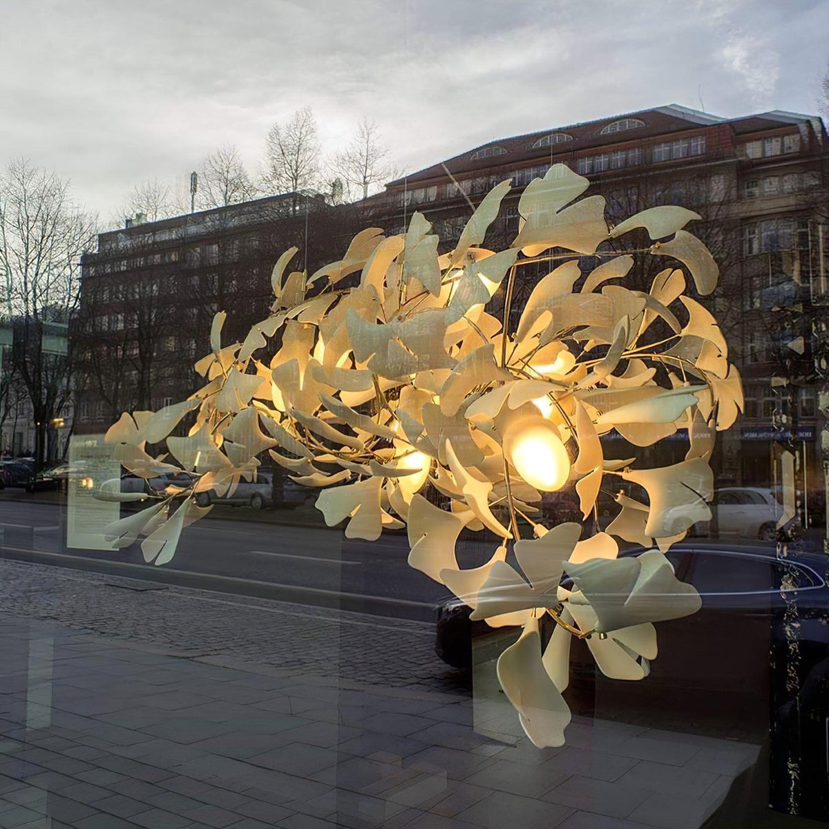 Ayla Kronleuchter Gingko Petal Keramik