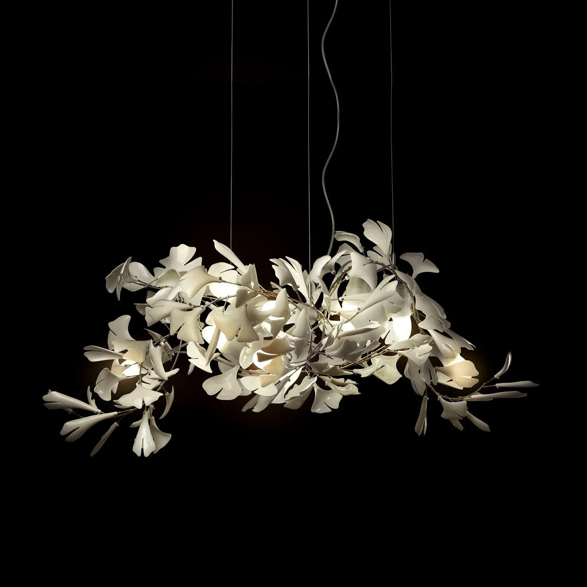 Ayla Kronleuchter Gingko Petal Keramik