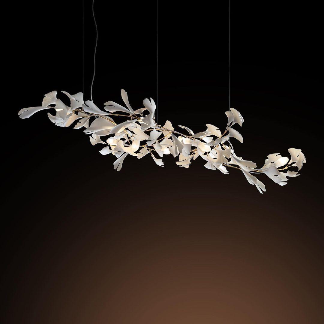Ayla Kronleuchter Gingko Petal Keramik