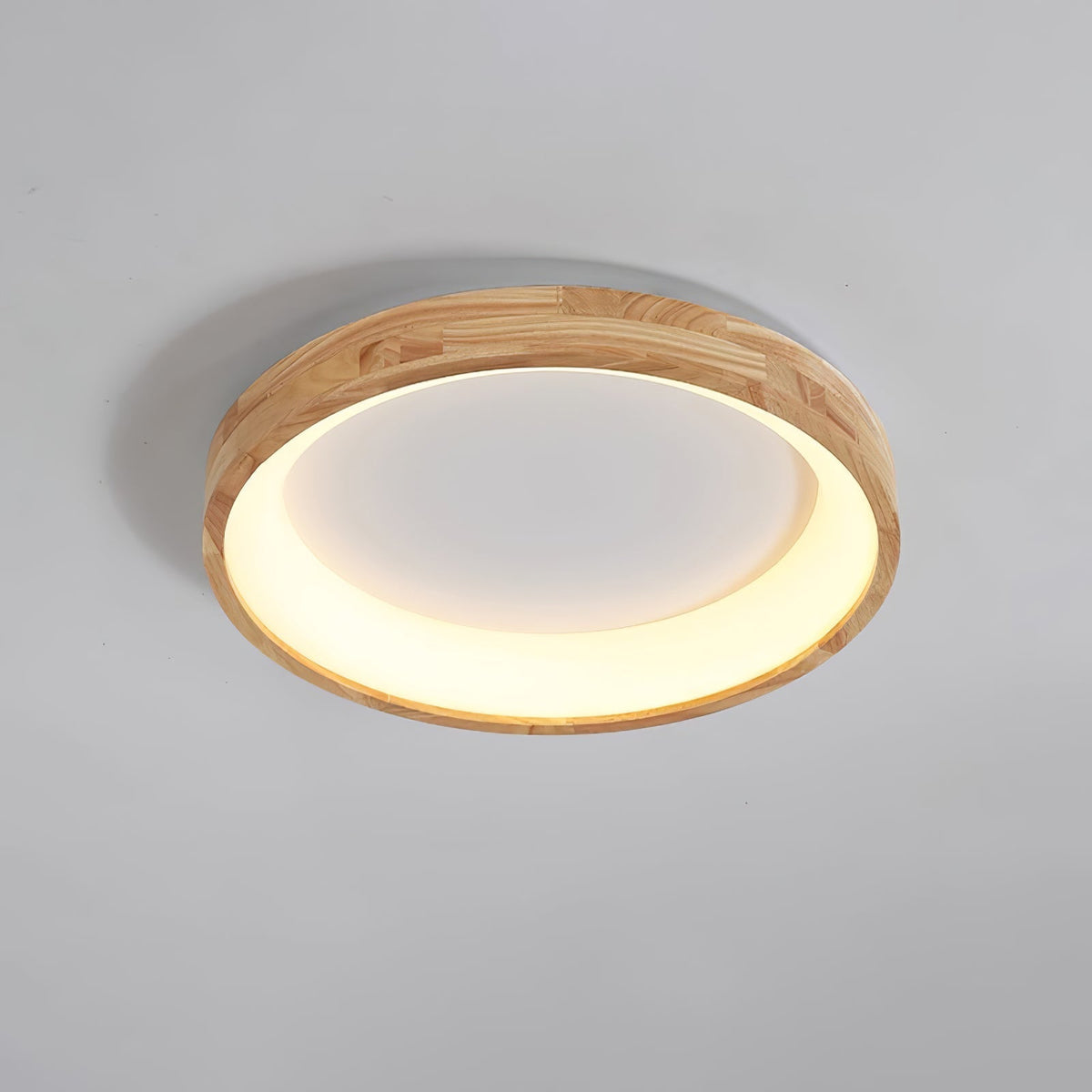 Uphae zeitgenössische minimalistische quadratische Holz-Deckenleuchte