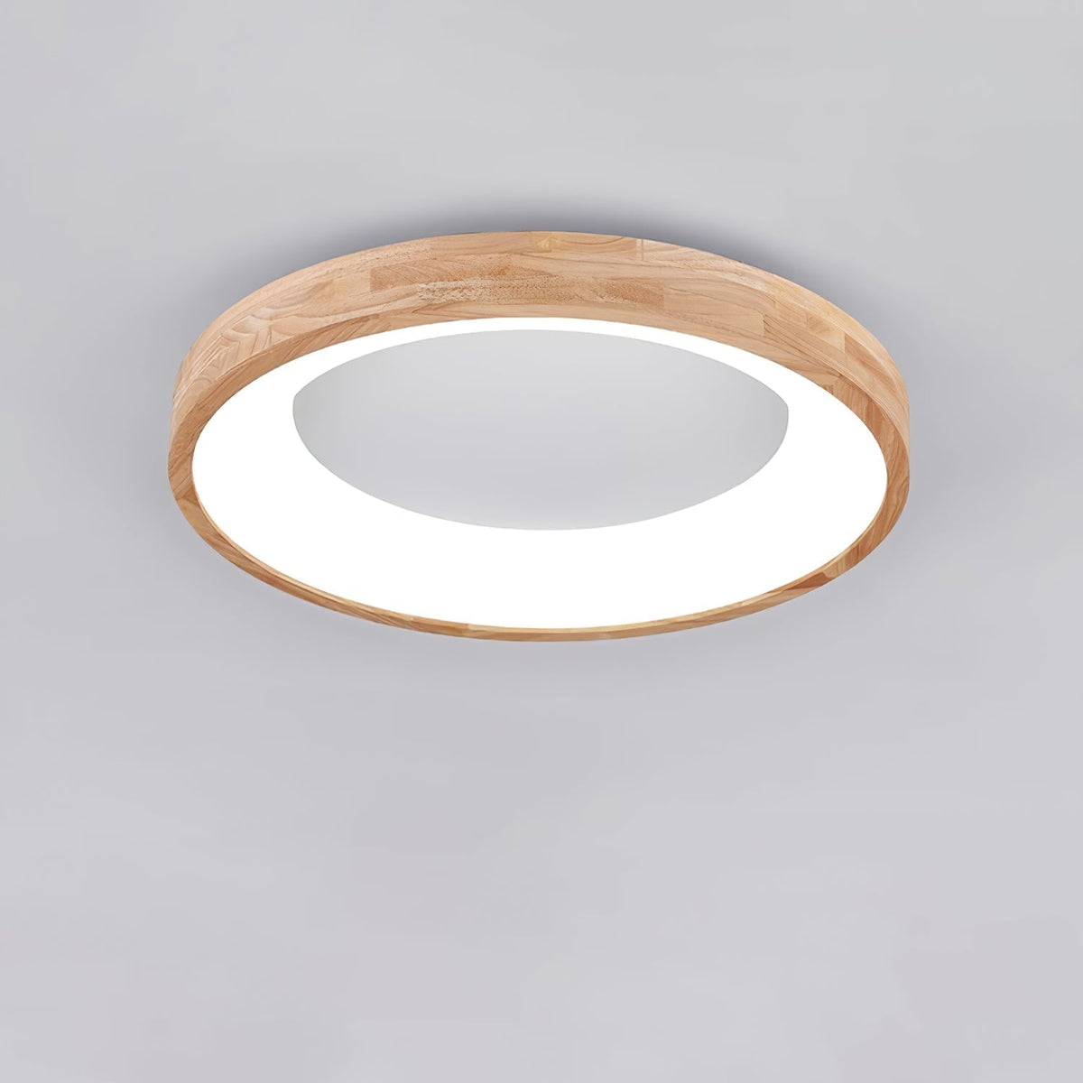 Uphae zeitgenössische minimalistische quadratische Holz-Deckenleuchte
