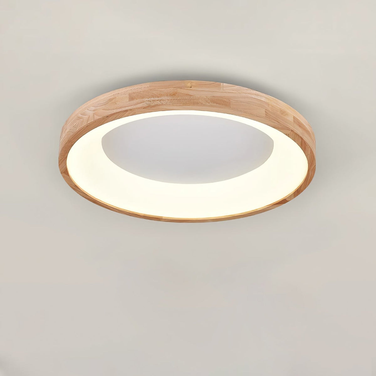 Uphae zeitgenössische minimalistische quadratische Holz-Deckenleuchte