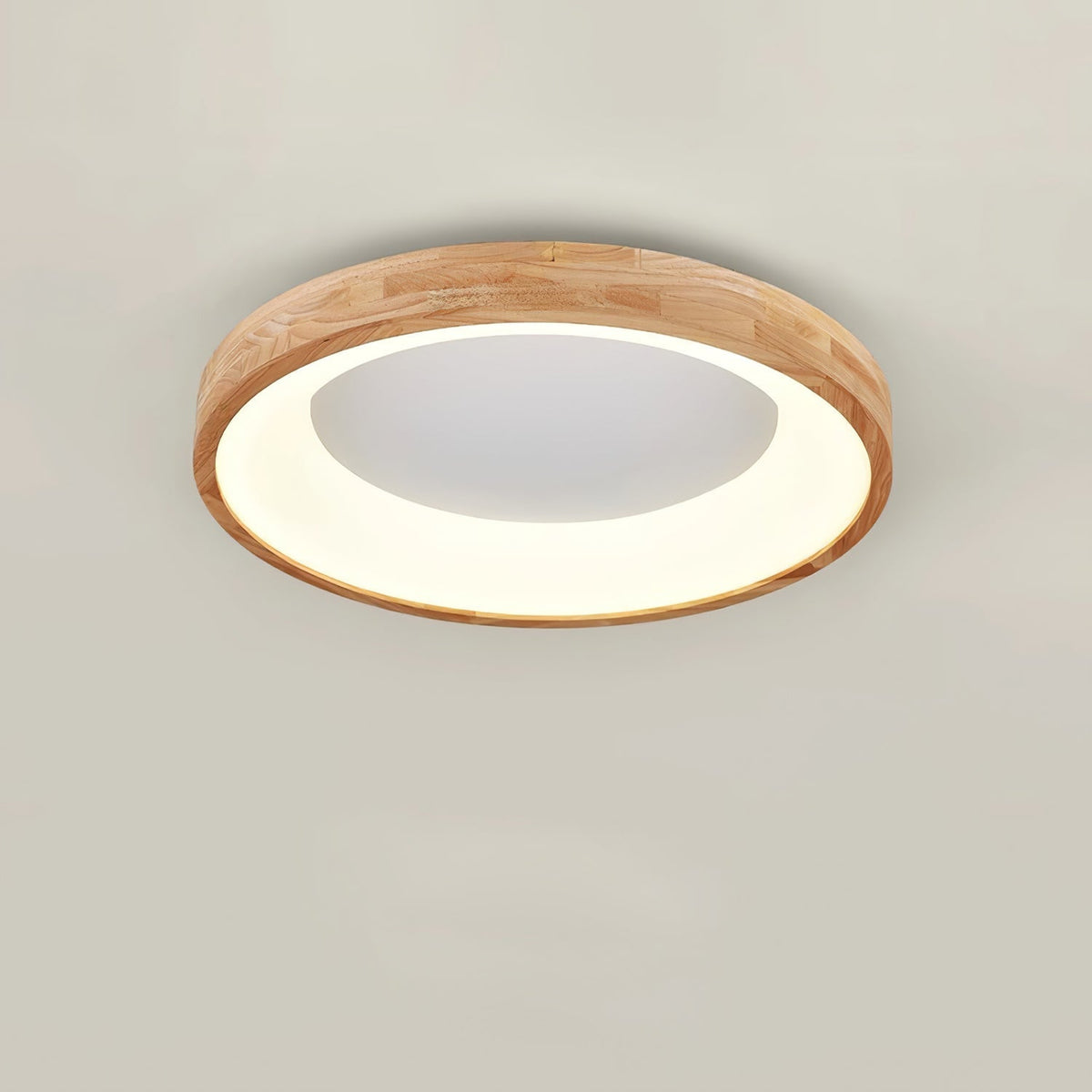 Uphae zeitgenössische minimalistische quadratische Holz-Deckenleuchte