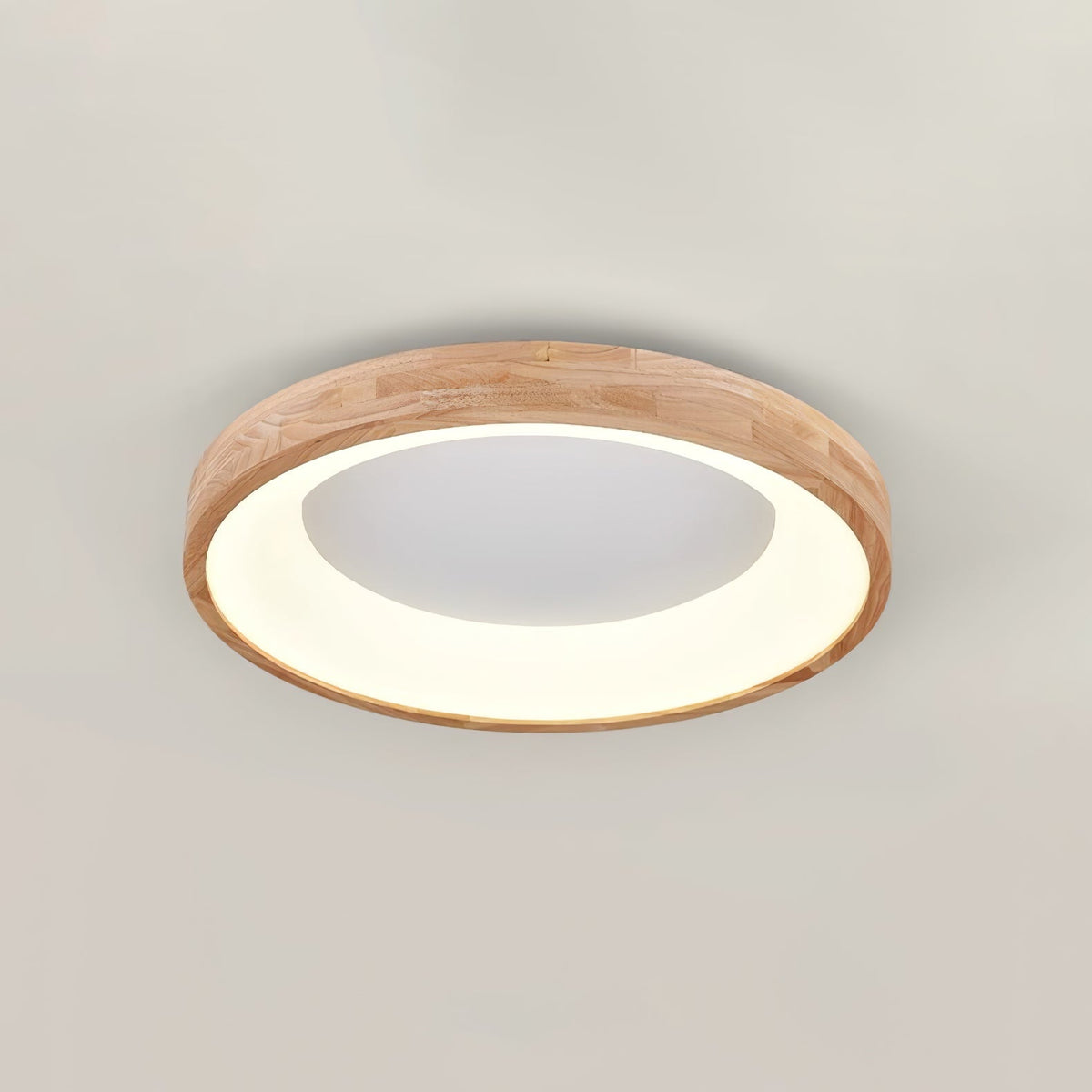 Uphae zeitgenössische minimalistische quadratische Holz-Deckenleuchte