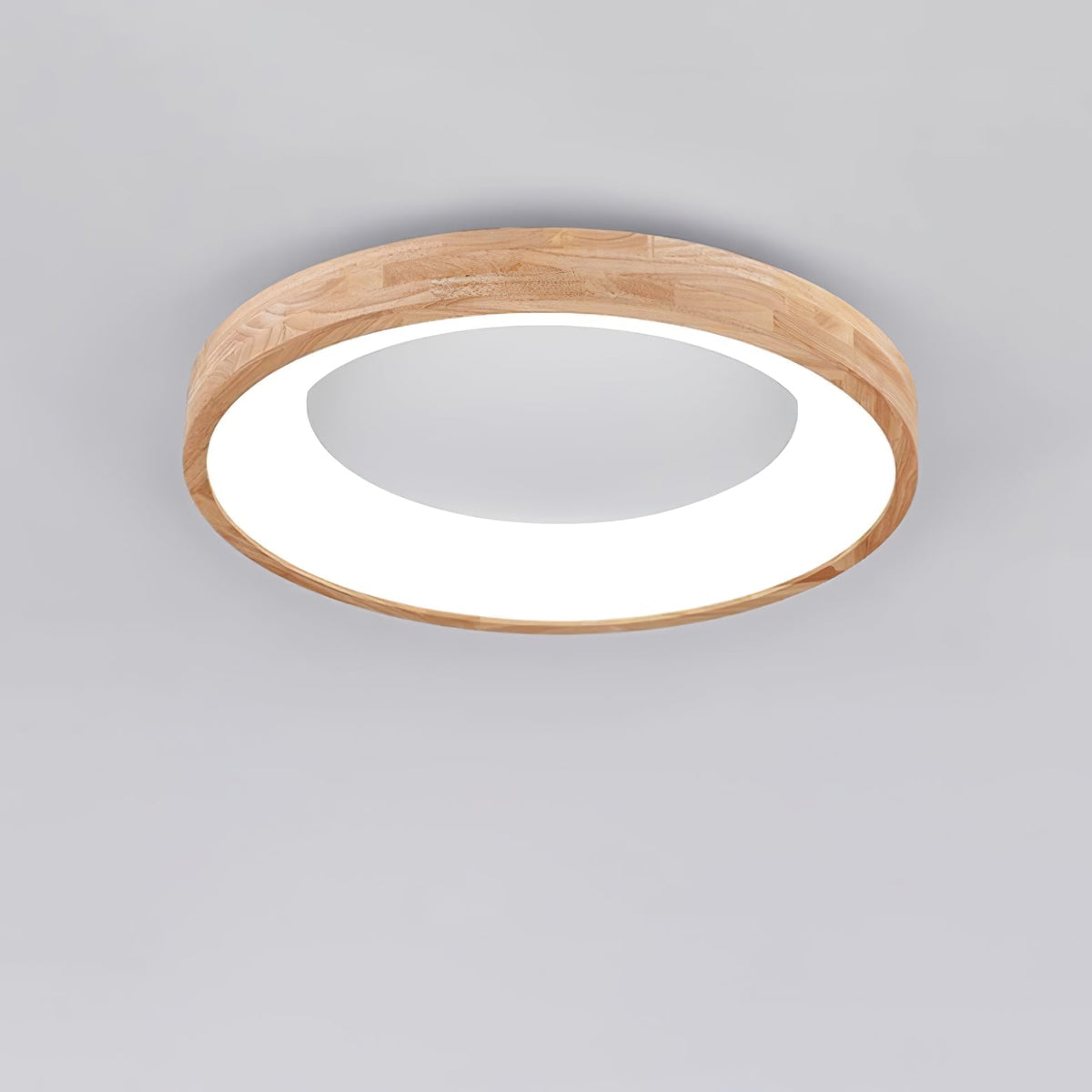 Uphae zeitgenössische minimalistische quadratische Holz-Deckenleuchte