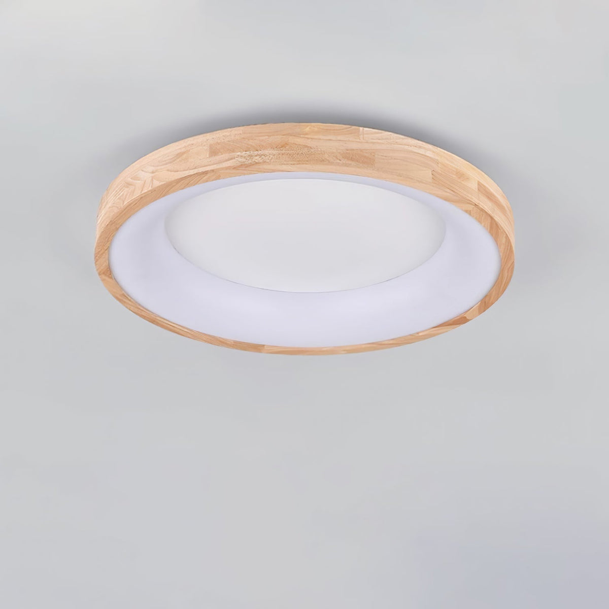 Uphae zeitgenössische minimalistische quadratische Holz-Deckenleuchte