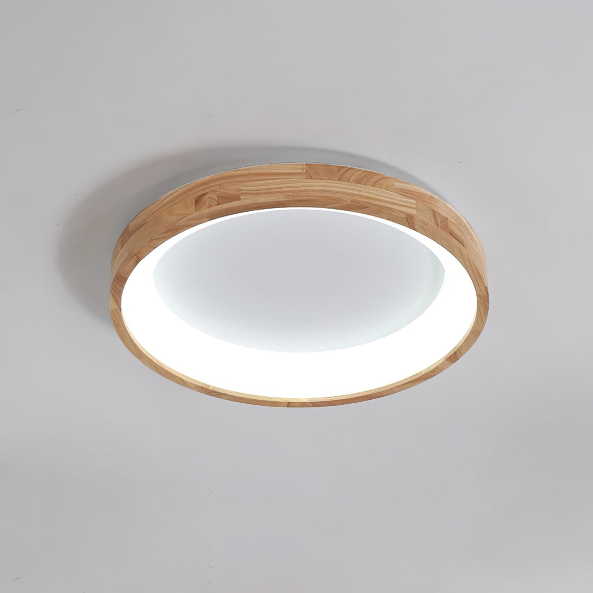 Uphae zeitgenössische minimalistische quadratische Holz-Deckenleuchte