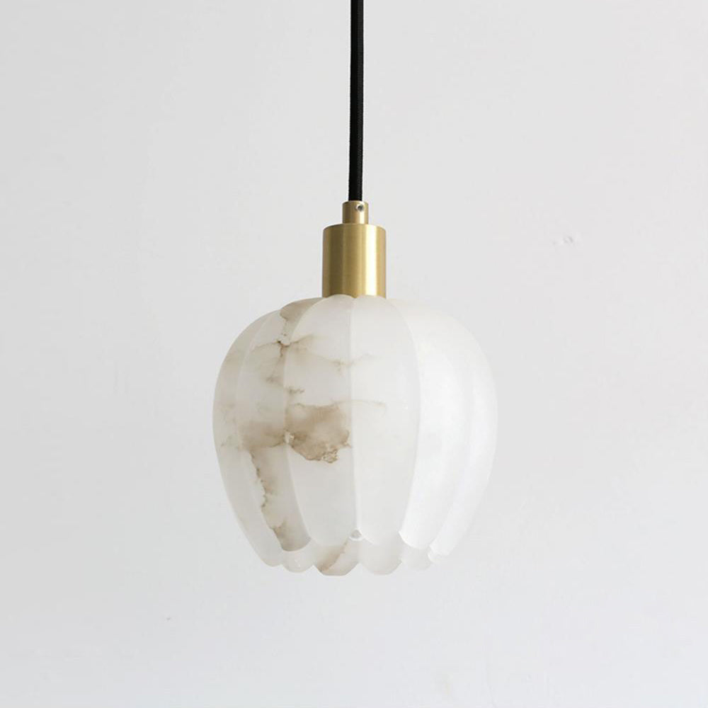 Ritta Pendant Light Flower-shaped  Alabaster
