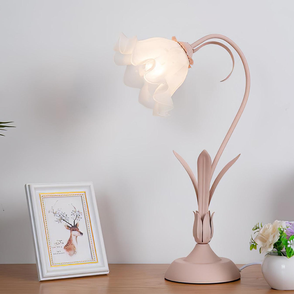 Zorien Acryl-Blumen-Tischlampe