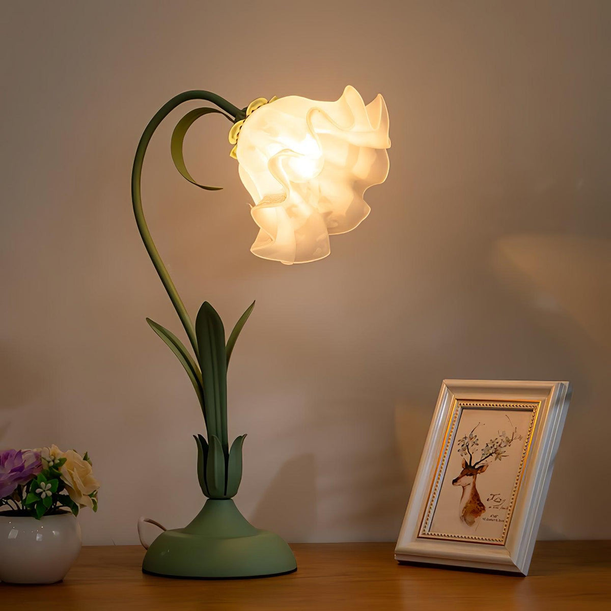 Zorien Acryl-Blumen-Tischlampe