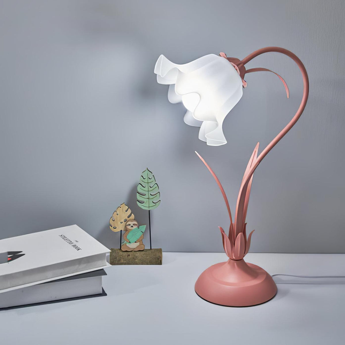 Zorien Acryl-Blumen-Tischlampe