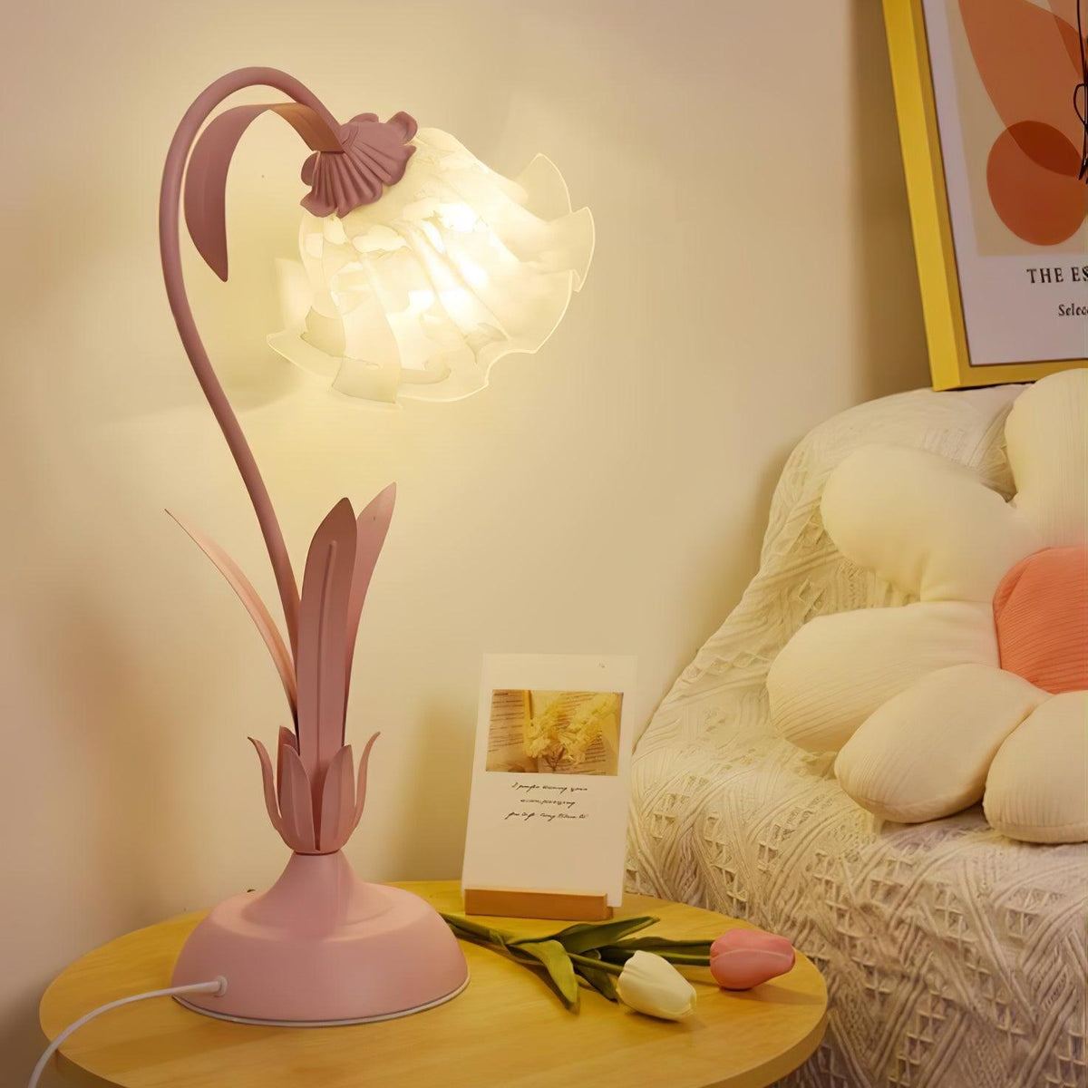 Zorien Acryl-Blumen-Tischlampe