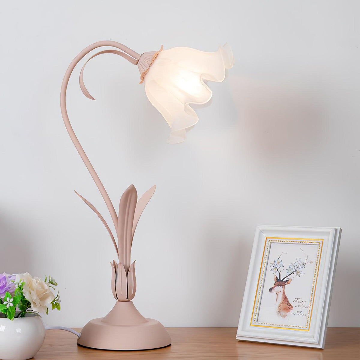 Zorien Acryl-Blumen-Tischlampe