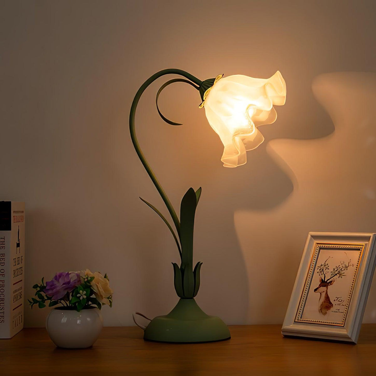 Zorien Acryl-Blumen-Tischlampe