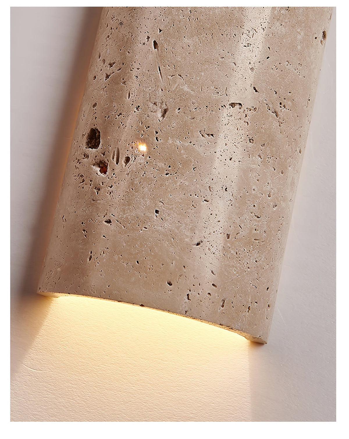 Olvenan Travertine-Wandleuchte