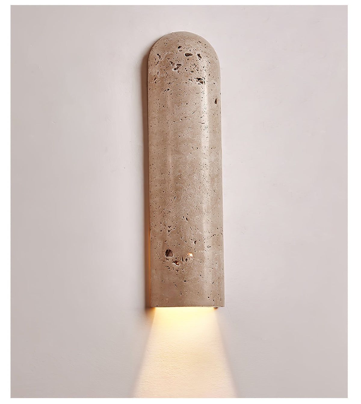 Olvenan Travertine-Wandleuchte