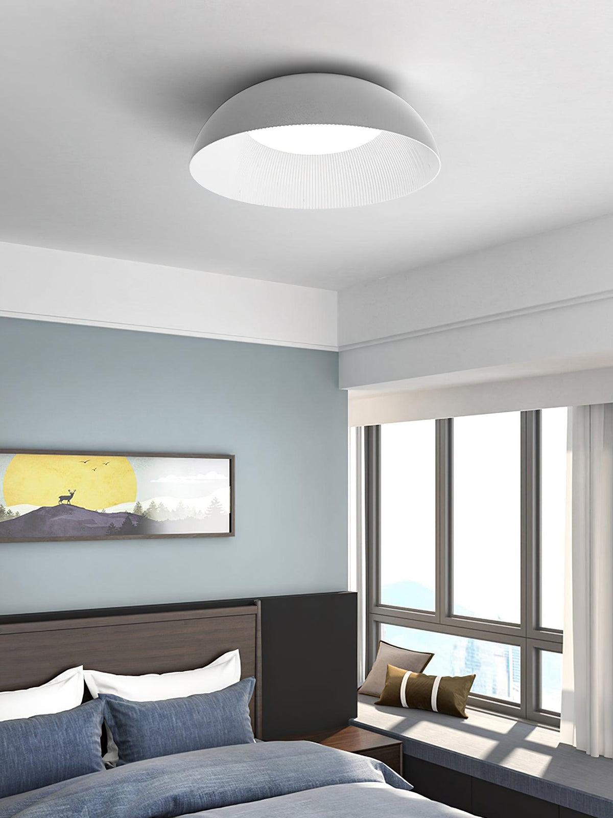 Dlux zeitgenössische minimalistische LED-Deckenleuchte