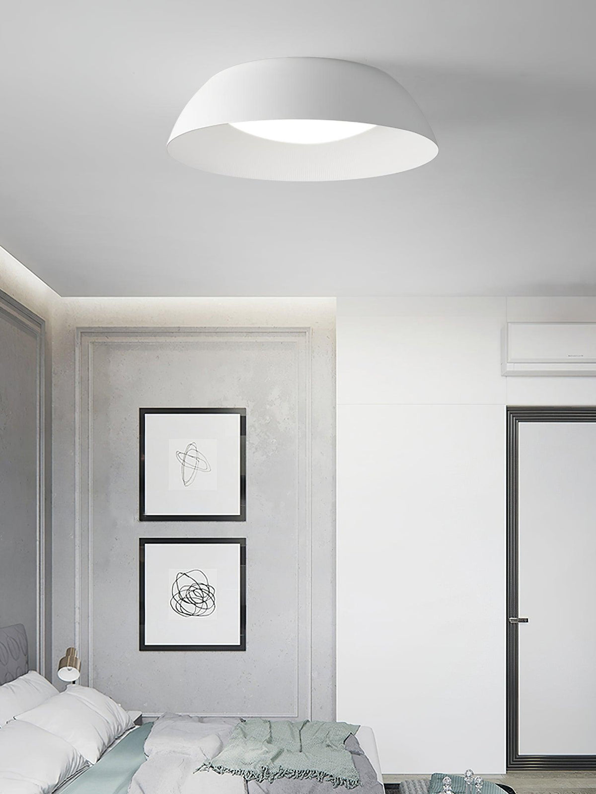 Dlux zeitgenössische minimalistische LED-Deckenleuchte