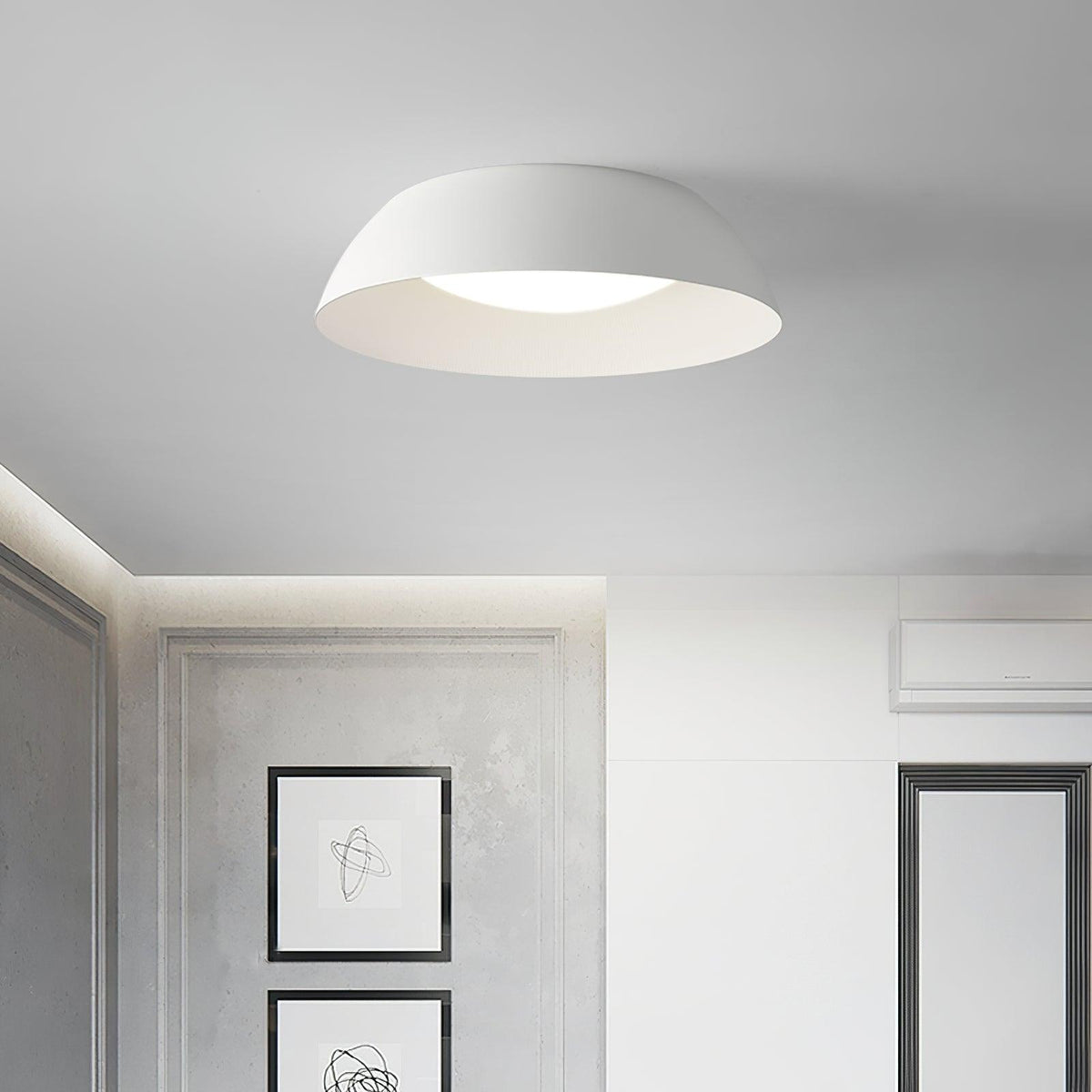 Dlux zeitgenössische minimalistische LED-Deckenleuchte