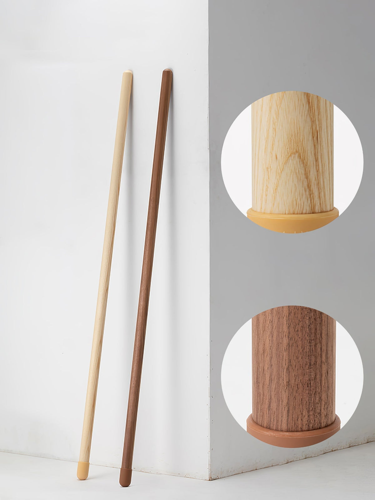 Echo lineare Stehleuchte aus Holz in Holz