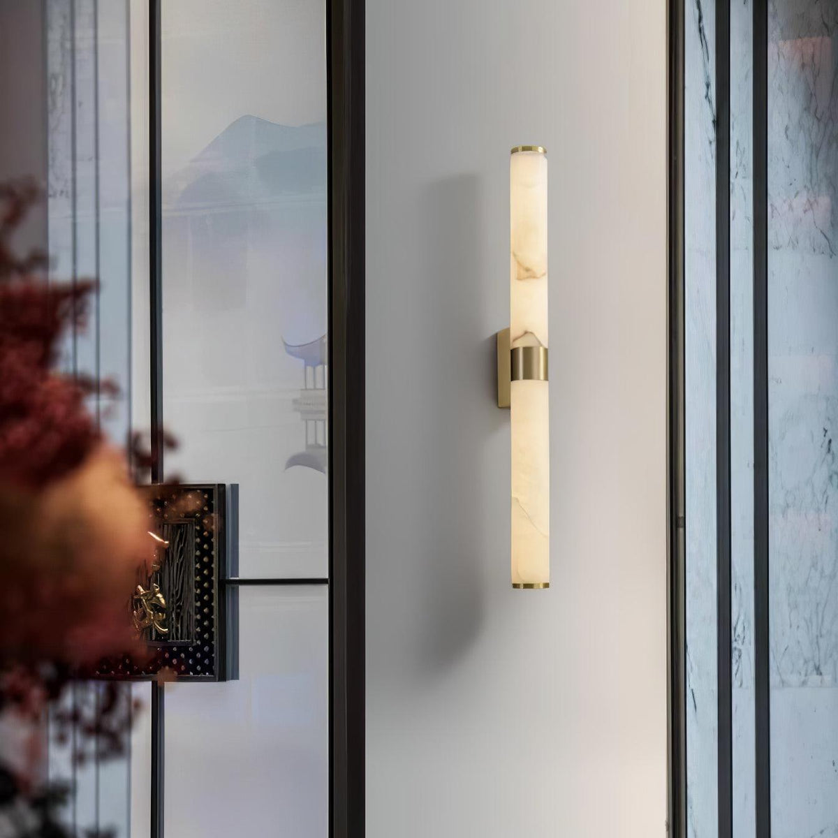 Olmirira Minimalistische Wandleuchte aus Alabaster