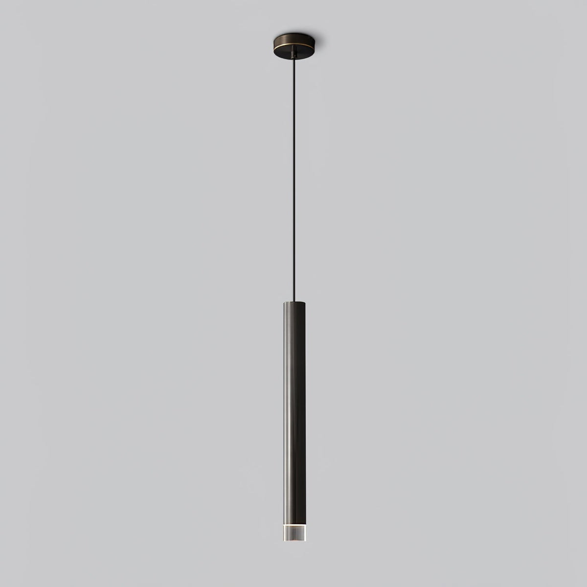 Cetheel zeitgenössische minimalistische Pendelleuchte aus Messing und Kunststoff