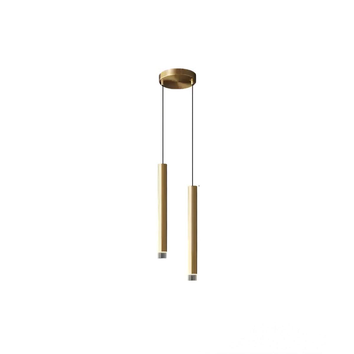Cetheel zeitgenössische minimalistische Pendelleuchte aus Messing und Kunststoff