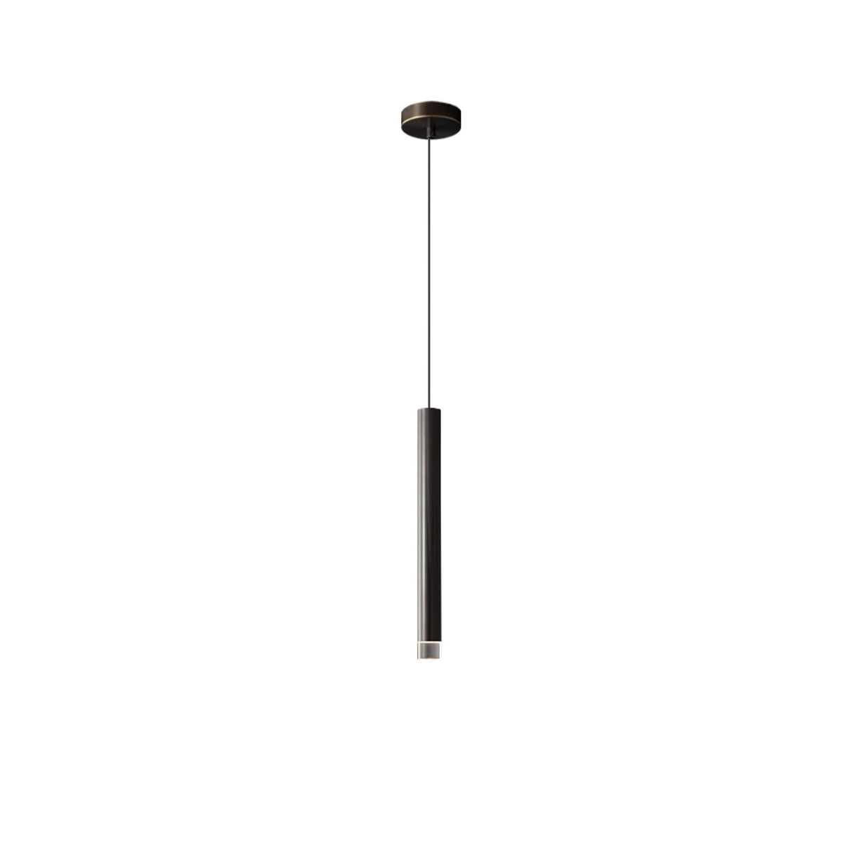 Cetheel zeitgenössische minimalistische Pendelleuchte aus Messing und Kunststoff