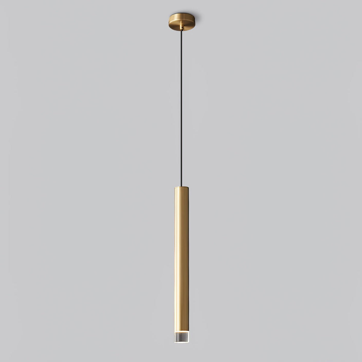 Cetheel zeitgenössische minimalistische Pendelleuchte aus Messing und Kunststoff